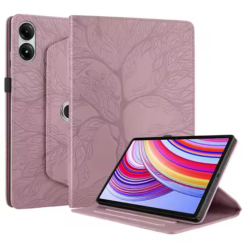 360 Rotating 3D Tree Case For RedMi K Pad 8.8 Pad 2 SE 11 2025 Stand Cover Xiaomi Pad 7 Pro 11.2 MiP