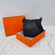 Hermes 黑TC MINI EVELYNE