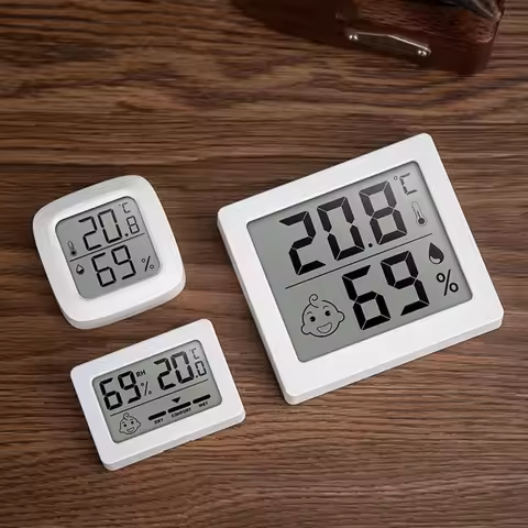 Cigarloong Mini Cigar Thermometer Hygrometer High Precision Measurement Cigar Humidity Home Thermome