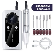 เครื่องเจียรเล็บ เครื่องเจียรเล็บไฟฟ้า ไร้สาย มีแบตเตอรี่ในตัว 45000 รอบ