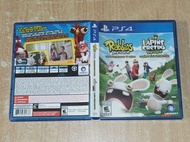 last T 碟無花 英文版 二手 80%新 爛盒 說明書有巢 Playstation PS4 PS 4 遊戲 Rabbids Invasion VS Les Lapins Cretins 瘋狂兔子