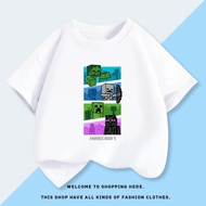 Baju Budak Lelaki Minecraft T-Shirt Cotton Nipis Comel & Selesa Musim Panas