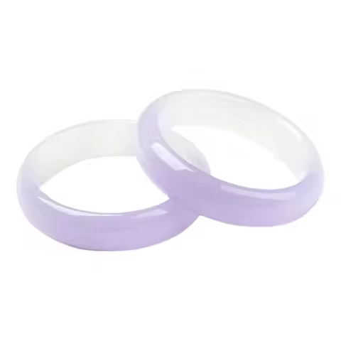 Violet Bracelet Half Purple Half White Jade Bracelet Women's Violet Jade Bracelet bangle bangles for