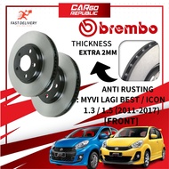 Brembo Rotor & OEM Brake Pad Perodua Myvi Lagi Best , Icon 1.3 / 1.5 (2011-2017) Front (Depan) 18MM 