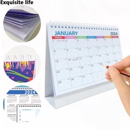 Planner 2024 Calendar 2024 Floral Style Full English Desk Calendar New Year Gift