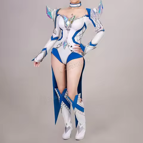 White Queen Emma Grace Frost Cosplay Rivals Costume Halloween leather jumpsuit prop wig accessory se