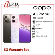 OPPO A5 Pro 5G 6GB+128GB ** 2 Years Warranty with OPPO **