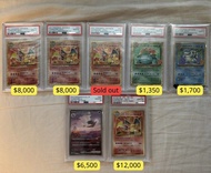【PTCG】Pokemon Card PSA 10 PSA10 Grading Card 鑑定卡 卡盒 box 151 SV2A 25th 噴火龍 比卡超 皮卡丘 夢夢 PTCG pikachu ch