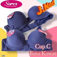 J304 (1-3 Pcs) Sorex Women's Bra Jumbo Thin Foam Underwire Cup C Three Hooks Size 36-42
