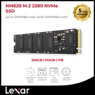 LEXAR NM620 256GB / 512GB / 1TB  NVME v1.4  M.2 SSD 3300MB/s Read , 3000MB/s Write