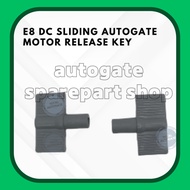 E8 DC Sliding AutoGate Motor Release Key