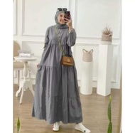 Imah momo \\ Gamis Kirania Rayon Twill Premium Fashion Muslim Kekinian Maxy Dress Wanita Muslimah Te