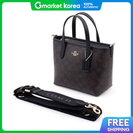 Coach | กระเปาสะพายขางแบรนดเนม Coach สำหรบผหญง กระเปาหนงแบรนดเนม รน City Mini Bag กระเปาใสโทรศพทมอถอ