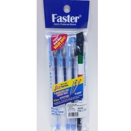 FASTER Eco Gel Pen 3 Blue FREE Black Gel pen