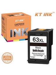 Kt Ink 翻新的墨盒替換hp 63墨盒63xl,與officejet 3830 5255 5258 Envy 4520 4512 4513 4516 Deskjet 1112 1110 3630 3632 2130 2132打印機兼容