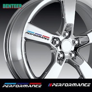 4pcs Car Wheels Rims sticker For BMW MPERFORMANCE M3 M5 X1 X3 X5 X6 E46 e39 E90 E36 E60 E34 E30 F10 