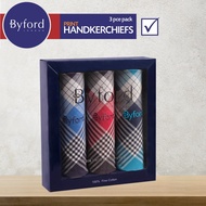 Byford Men's Handkerchief 3 Colors pack - SBYH28W3-21