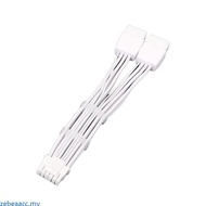 zebeaacc 12VHPWR Graphics Card Cable Double 8PIN to 16PIN 12+4Pin GPU Extension Cable Featuring Styl
