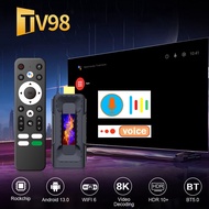 TV98 TV Stick Android 13 8K 4K HD 2G 16G TV Box 2.4G 5.8G Dual Wifi Smart TV Box BT 5.0 Media Player