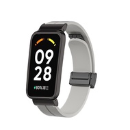 Dành For Xiaomi Band 8 active Dây Đeo Đồng Hồ Silicon Từ Tính Hoạt Động Với Vỏ Kim Loại Cho Redmi Ba