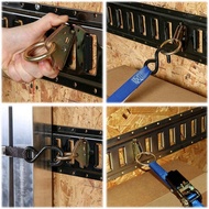 4 Packs Steel E-Track O-Ring Tie-Down Anchors for E-Track Tie-Down System Secure Cargo in Enclosed F