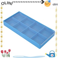 OLINI Watch Parts Organizer, Plastic Material 8 Grid Watch Parts Storage Box, Professional Plastic S