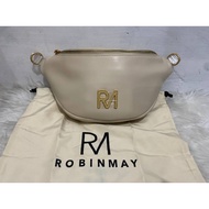 NEW!! ROBINMAY RM ORIGINAL AUTHENTIC SLING BAG WB WAISTBAG CREAM