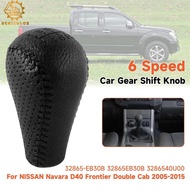 1PC 6 Speed Car Gear Shift Knob For 2005-2015 Nissan Navara D40 Frontier Double Cab 32865-EB30B 3286