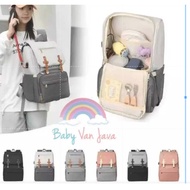Diaper Bag Backpack/Baby Diaper Bag Original Machine Bird Diaper Bag USB Port Alea Series - Baby Online Shop