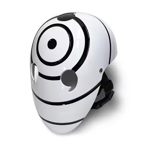 8cm Uchiha Madaodo Ninja White Mask Sharinge Can Glow A Fei Comic Exhibition Props Halloween Christm