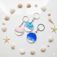 Resin art Beach Theme Keychain - Accessories l Decorations l Souvenirs l Unique Gifts l Unique Gifts