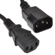 3 Pin C13 C14 Power Extension Power Cord Cable Male to Female for Monitor Kettle