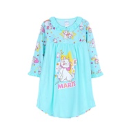 Josilins ชุดนอน เด็กหญิง ป้าย momoji ลิขสิทธิ์ ดิสนีย์ Disney Marie กระโปรง แขนยาว คอระบาย ผ้ายืด ลา