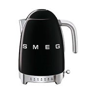【SMEG】義大利控溫式大容量1.7L電熱水壺-耀岩黑