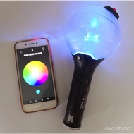 Kpop BangTan Group Original BTS Lightstick Official App-Controlled Light stick Ver.3 with Bluetooth Concert Fans Collection