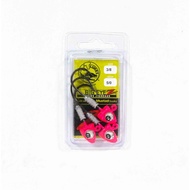 Tackle Tactics TT Big EyeZ Jig Head 3/8 oz 5/0 Pink Silver EyeZ (5147)
