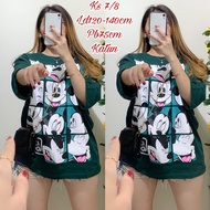 T-shirt 7/8 3 motifs ld120-140cm cotton t shirt woman