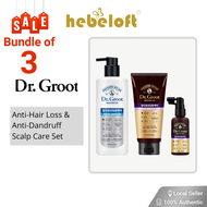 Dr. Groot Anti-Hair Loss and Anti-Dandruff Scalp Care Set (Made in Korea, K-Beauty, Local SG Seller, Ready Stock) - HEBELOFT