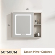 Aluminium Bathroom Cabinet with Mirror Large Storage Mirror Cabinet Kabinet Cermin Mirror Box with S