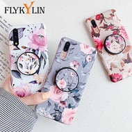 shop FLYKYLIN Floral Rose Case For Huawei Nova 3e 4e P20 Pro P30 Lite Back Cover on Mate 20 IMD Sili