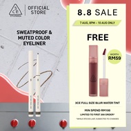 3CE Soft Mute Pencil Liner, Waterproof, sweatproof, smudgeproof eyeliner, easy blending for precise 