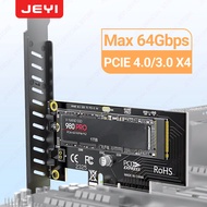 Jeyi M.2 NVMe SSD để PCIE 4.0 Cạc mạng 64Gbps SSD PCIe 4.0 X4 bo mạch mở rộng cho máy tính để bàn PC