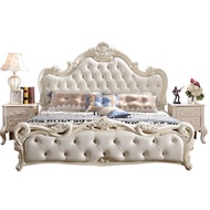 ️ French Style WHITE Bed Frame King Size Bedding Home Modern Bedroom PUTIH Katil Tilam Tidur Antik Handcarved