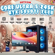 SETCOM+MONITOR BONMECOM2 ครบเซ็ตพร้อมจอ / INTEL CPU CORE ULTRA 5 245K / RTX 5060TI 8GB / Case เลือกแ