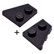 COOLPON|This Is LEGO Lego's Parts Black Pair Wedge Brick 2x2 Left+Right 24307+24299