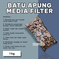 Floating stone filter media 1 kg - aquarium filter media - koi pond filter media