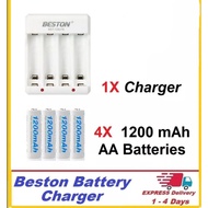 Beston Original AA AAA 3000mah 1200mAh 1300mah 800mAh Battery Charger NiMH High Capacity 1.2V