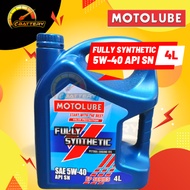 MOTOLUBE Fully Synthetic Petrol Engine oil 5W30 5W40 10W30 10W40 0W20 SN 4L EP SERIES Minyak Hitam k