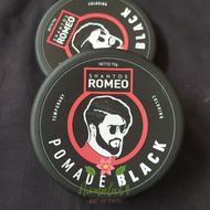 SHANTOS ROMEO POMADE BLACK 75gr/STYLING POMADE BERWARNA/MINYAK RAMBUT ANTI LENGKET/TAHAN LAMA/MINYAK