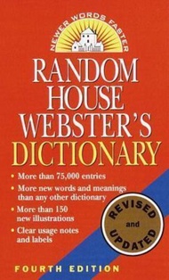 Rh Webster's Dictionary 4th Edn by Random House (US edition, paperback)